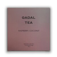 Ceai bio de zmeura si cocos Iced Tea, 10 piramide, Gadal Tea