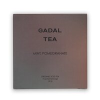 Ceai bio de menta si rodie Iced Tea, 10 piramide, Gadal Tea