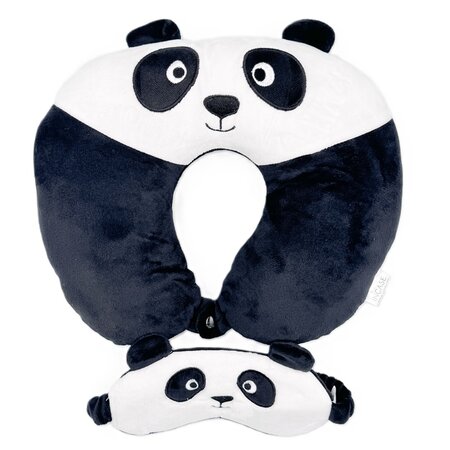 Perna pentru gat si masca de somn, Panda, Incase of Travel 743433