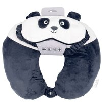 Perna pentru gat si masca de somn, Panda, Incase of Travel