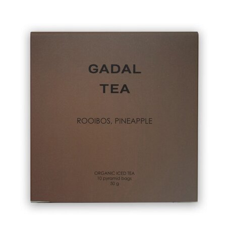 Ceai bio rooibos cu ananas Iced Tea, 10 piramide, Gadal Tea
