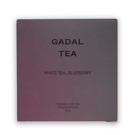 Ceai bio alb cu afine Iced Tea, 10 piramide, Gadal Tea