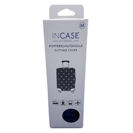 Husa pentru valiza, marimea M, Navy, 1 bucata, Incase of Travel