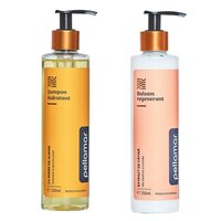 Set Sampon hidratant cu miere de albine + Balsam regenerant cu extract de catina Beauty Hair Deluxe, 250 ml + 250 ml, Pellamar