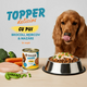 Hrana umeda cu piept de pui, morcov, broccoli si mazare in supa pentru caini Topper, 170 g, SHAW 743531