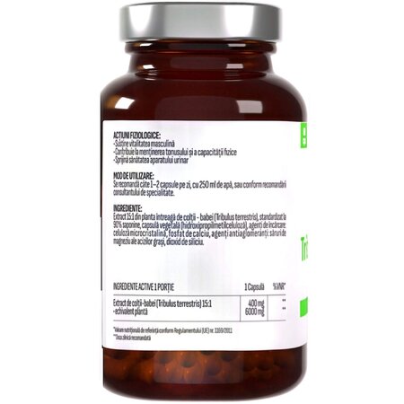 Tribulus Terrestris, 6000 mg, 60 capsule, Health Evolution 743537