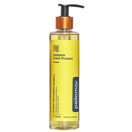 Sampon cu extract de floarea soarelui pentru protectia culorii Beauty Hair Deluxe, 250 ml, Pellamar