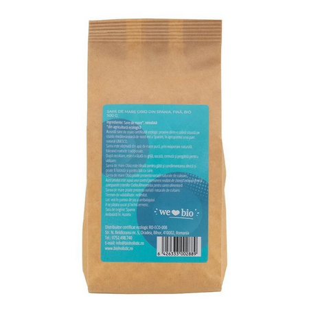 Sare de mare fina Bio, 500 g, Obio 743549