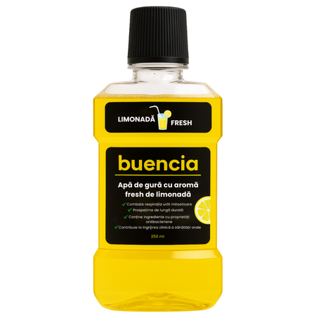 Apa de gura cu aroma de limonada, 250 ml, Buencia