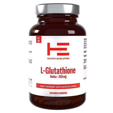 L-Glutathione Redus, 250 mg, 60 capsule, Health Evolution