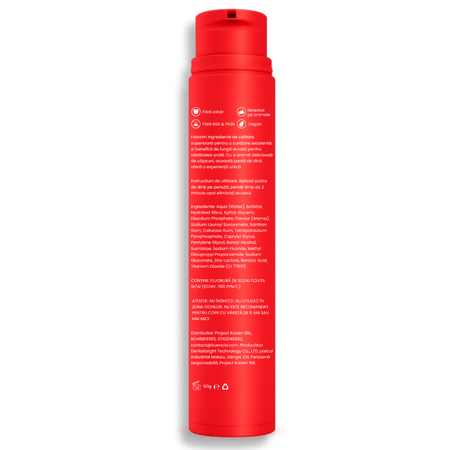 Pasta de dinti cu aroma de capsuni, 60 ml, Buencia 743646