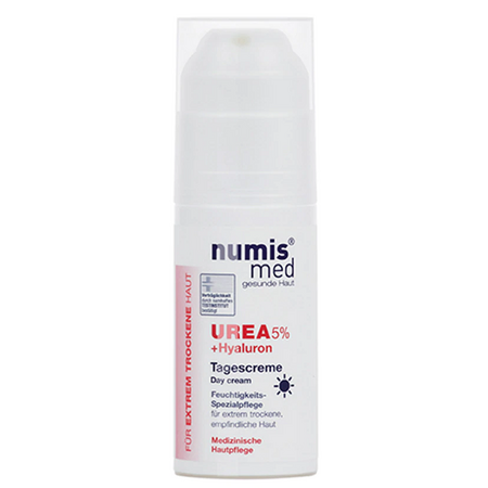 Crema de fata pentru zi cu Uree 5% +Hyaluron pentru piele uscata si foarte uscata, 50 ml, Numismed