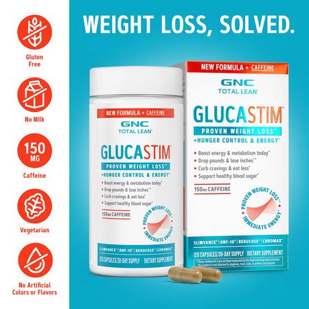 GlucaStim Total Lean, 120 capsule, GNC 743728