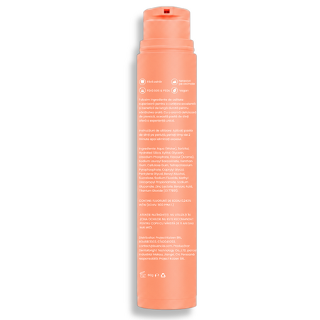 Pasta de dinti cu aroma de piersica, 60 ml, Buencia 743757