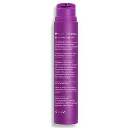 Pasta de dinti cu aroma de ciocolada calda, 60 ml, Buencia 743774