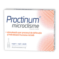 Microclisme 0+ ani Proctinum, 5 unidoze x 4 g, Zdrovit