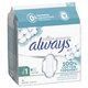 Absorbante din bumbac Normal Cotton Protection, Marimea 1, 11 bucati, Always 743897