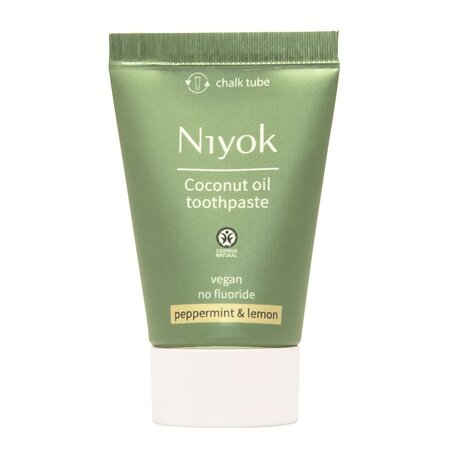 Pasta de dinti cu ulei de cocos, menta si lamaie, 20 ml, Niyok