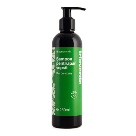 Sampon par deteriorat cu ulei de argan, 250 ml, Trio Verde