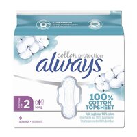 Absorbante din bumbac Ultra Cotton Protection, Marimea 2, 9 bucati, Always
