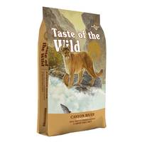 Hrana uscata cu pastrav, somon si cartofi dulci pentru pisici Canyon River Feline, 2000 g, Taste Of The Wild