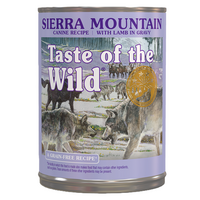 Hrana umeda cu miel si pui pentru caini Sierra Mountain, 390 g, Taste Of The Wild
