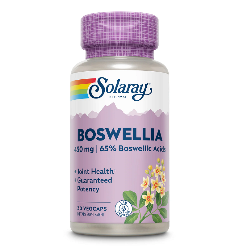 Boswellia 450 mg Solaray, 30 capsule vegetale, Secom