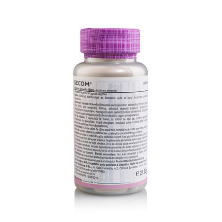 Boswellia Solaray, 450 mg, 30 capsule vegetale, Secom 737765