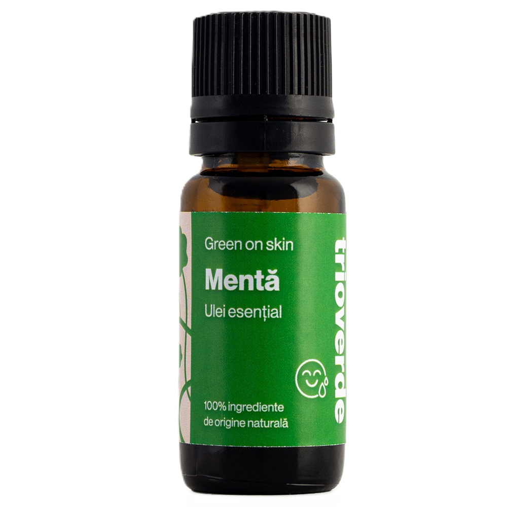 Ulei esential de Menta, 10 ml, Trio Verde