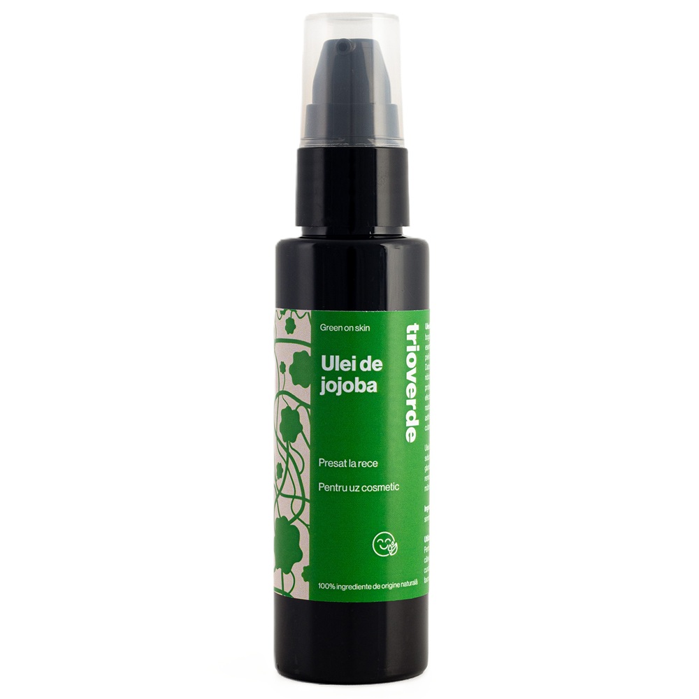 Ulei de jojoba virgin presat la rece, 50 ml, Trio Verde