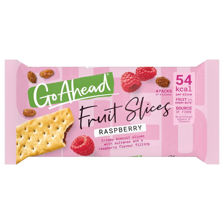 Biscuiti crocanti cu stafide si aroma naturala de zmeura, 174 g, Go Ahead