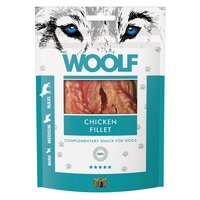 Recompense cu pui pentru caini Chicken Fillet, 100 g, Woolf