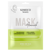 Masca tip servetel cu colagen si extract de avocado Beauty, 23 ml, Kimoco
