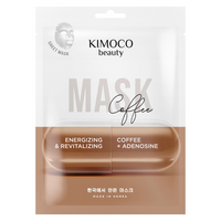 Masca tip servetel cu extract de boabe de cafea si adenozina Beauty, 23 ml, Kimoco