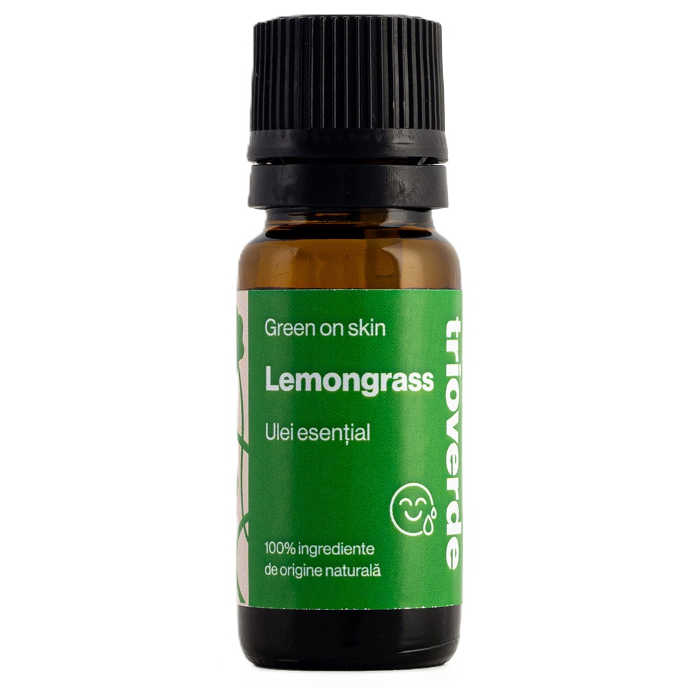 Ulei esential de Lemongrass, 10 ml, Trio Verde