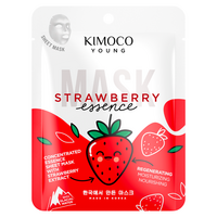 Masca tip servetel regeneranta cu extract de capsuni si apa glaciara Young, 25 ml, Kimoco