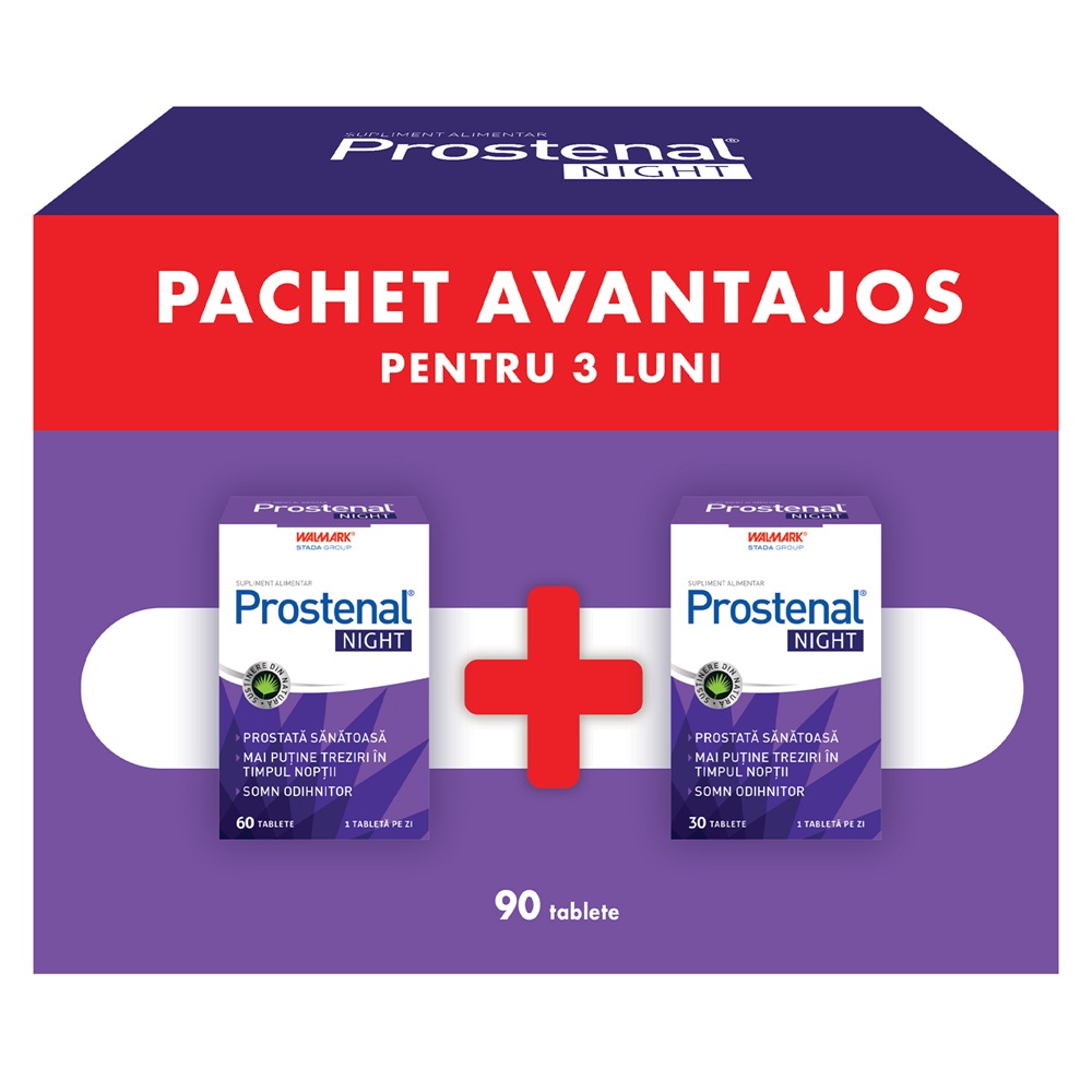 Pachet Prostenal Night, 60 + 30 tablete, Walmark