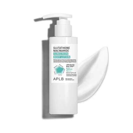 Lotiune de corp cu SPF50+ PA++++ Sunscreen Glutathione si Niacinamide, 150 ml, Aplb