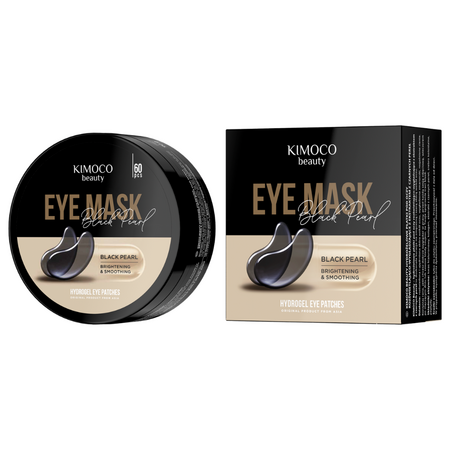 Plasturi din hidrogel cu extract de perla neagra pentru ochi Beauty, 60 bucati, Kimoco