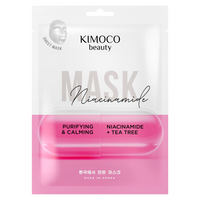 Masca tip servetel cu niacinamide si extract de arbore de ceai Beauty, 23 ml, Kimoco