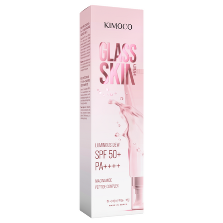 Crema iluminatoare cu protectie solara SPF 50+ PA++++ Glass Skin, 50 ml, Kimoco 744468