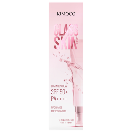 Crema iluminatoare cu protectie solara SPF 50+ PA++++ Glass Skin, 50 ml, Kimoco 744474