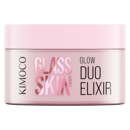 Crema si ser 2 in 1 hidratante si iluminatoare Glass Skin, 100 g, Kimoco