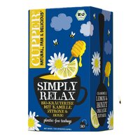 Ceai infuzie Eco de musetel, lemongrass si miere, 40 g, Cupper