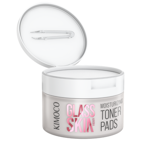 Dischete tonice si hidratante Glass Skin, 60 bucati, Kimoco 744544