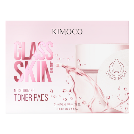 Dischete tonice si hidratante Glass Skin, 60 bucati, Kimoco 744550