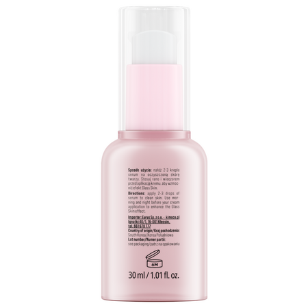 Ser iluminator cu beta-glucan si complex de peptide Glass Skin, 30 ml, Kimoco 744556