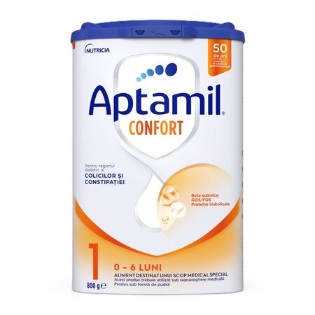 Lapte praf 0-6 luni Confort 1, 800 g, Aptamil