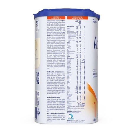 Lapte praf 0-6 luni Confort 1, 800 g, Aptamil 744620