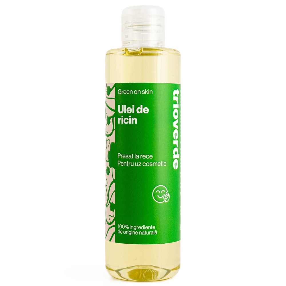 Ulei de ricin virgin presat la rece, 200 ml, Trio Verde